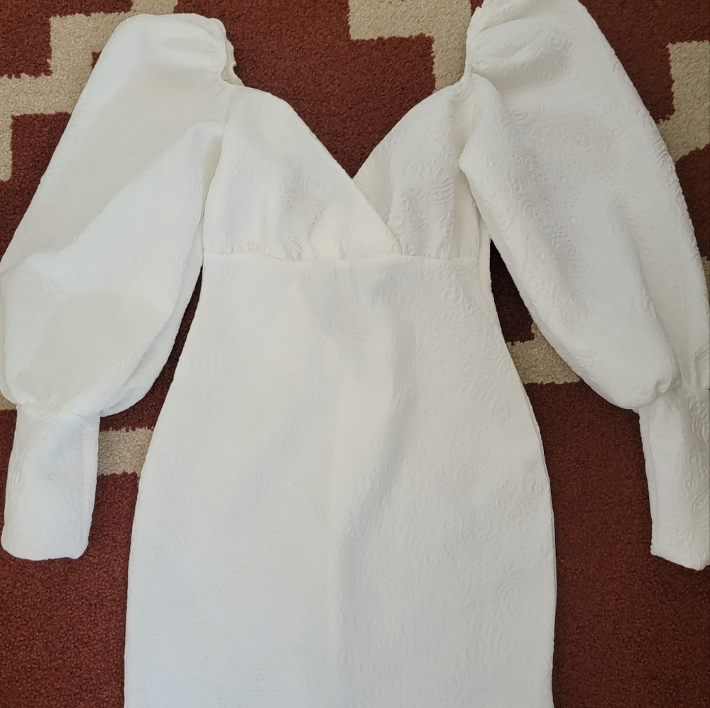 White mini dress